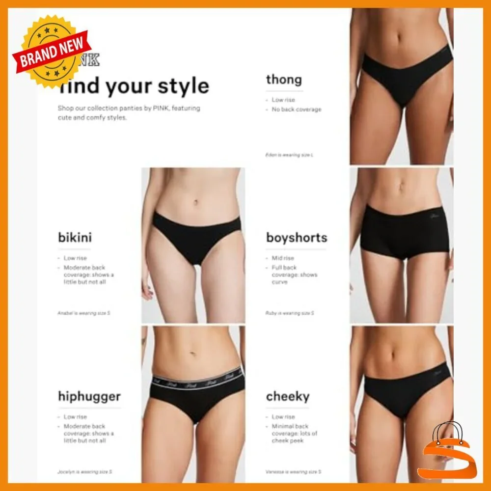 Lace Cheeky Panties Pack, Low Rise Bikini Style, Nylon Blend, XS-XL
